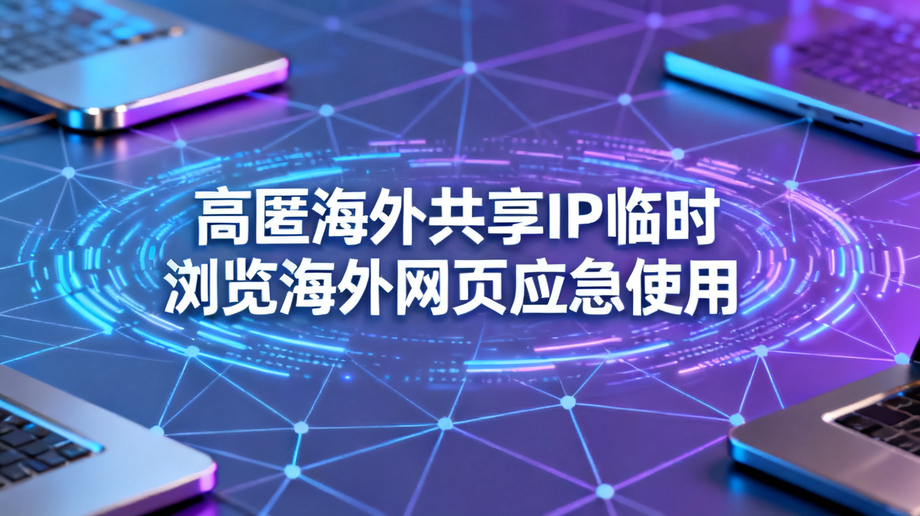 高匿海外共享IP临时浏览海外网页应急使用?